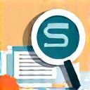 Magnifying glass over documents
